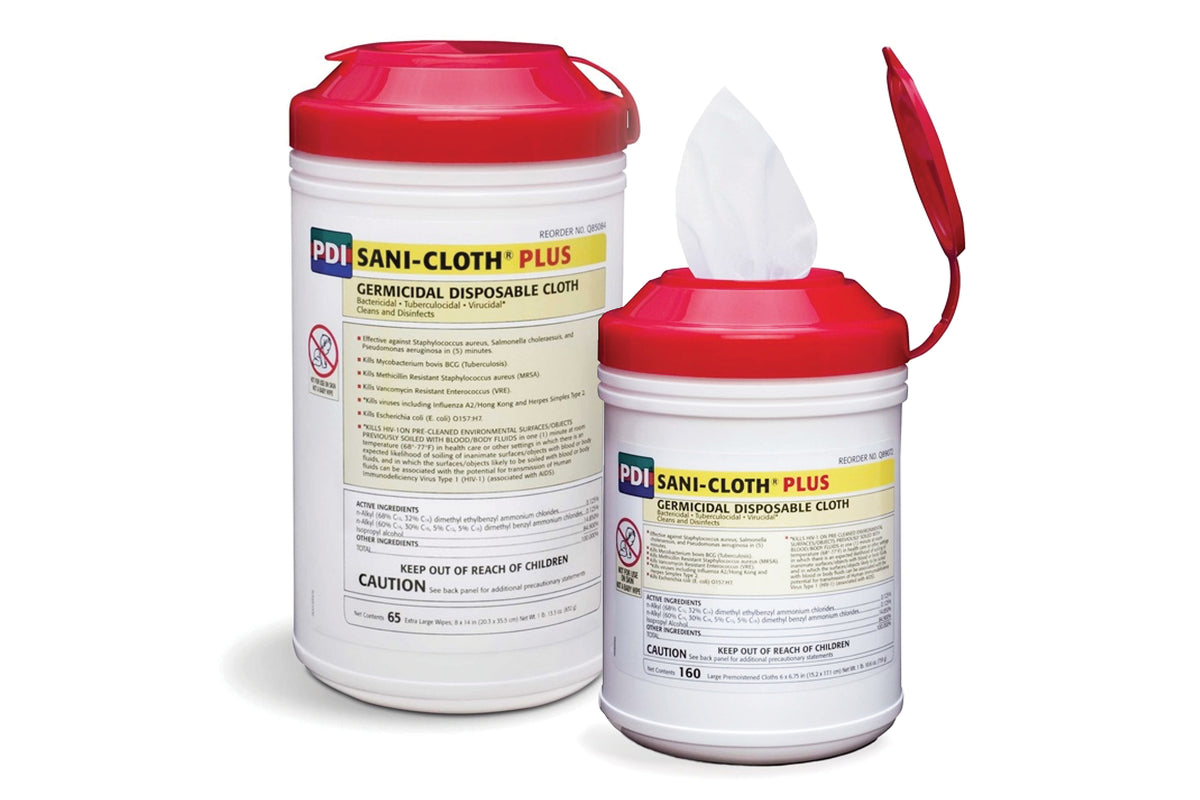 SaniCloth® Plus Wipes 3minute kill time Top Quality Manufacturing