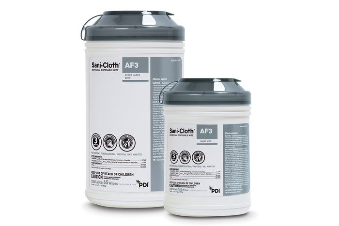 Sani-Cloth® AF3 Wipes 3-minute kill time