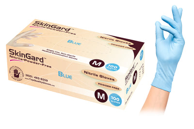 SkinGard Blue Gloves (Nitrile)