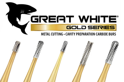 Great White Gold Series Burs Pear - 330 - FG - (Sale)