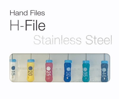 H-Files Stainless Steel - # 50 - Length 25 mm (Sale)