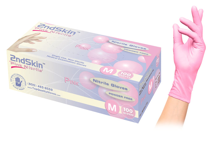 2nd Skin Pink™ Gloves (Nitrile)