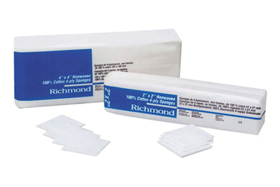 Cotton Non-Woven Sponges - 4 in x 4 in