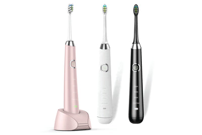 H3 Sonic Power Electric Toothbrush Refill Brush Head - White & Black (Sale)