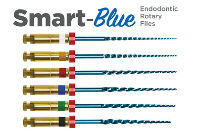 Top Quality Smart-Blue Endodontic Rotary Files - .06 - Assorted (15-30) - 25 mm - (Sale)