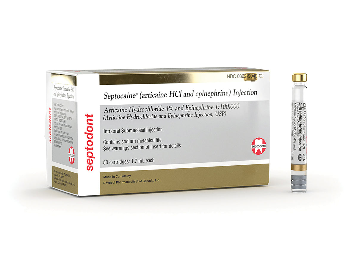 Eptocan Injection Septocaine Articaine HCL 4% + EPI Injection – Top Quality Manufacturing ...