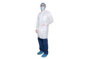 Full Length Lab Coat with Pockets