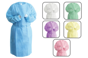 Top Quality Tie Back Isolation Gown Knit Cuff