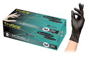Trugrip Black Gloves (Latex)