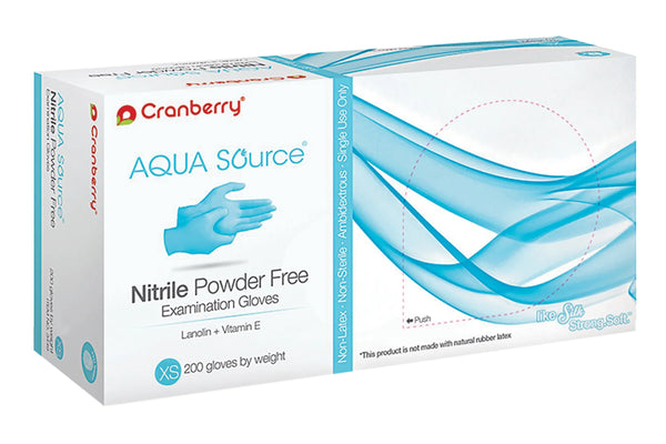 Cranberry Aqua Source Gloves (Nitrile)