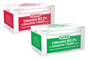 1+1 Final Sale! Cook-Waite Lidocaine HCl 2% + EPI Injection