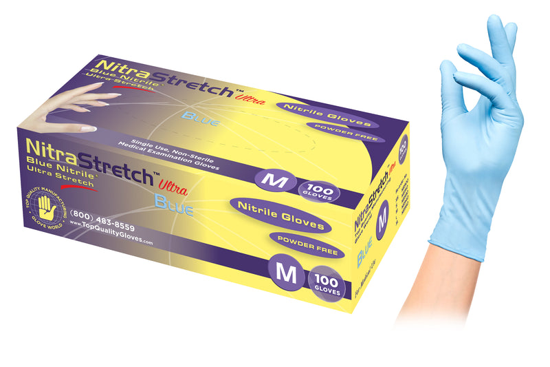 NitraStretch Blue Gloves (Nitrile) – Top Quality Manufacturing, LLC