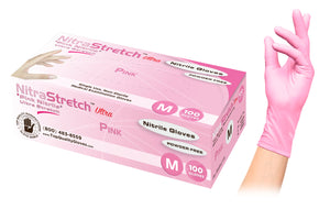 NitraStretch Pink™ Gloves (Nitrile)