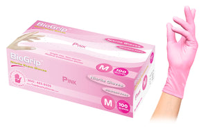 BioGrip Pink™ Gloves (Nitrile) 100 Count