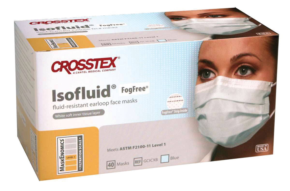 Isofluid FogFree Earloop Face Mask ASTM 1 – Top Quality Manufacturing