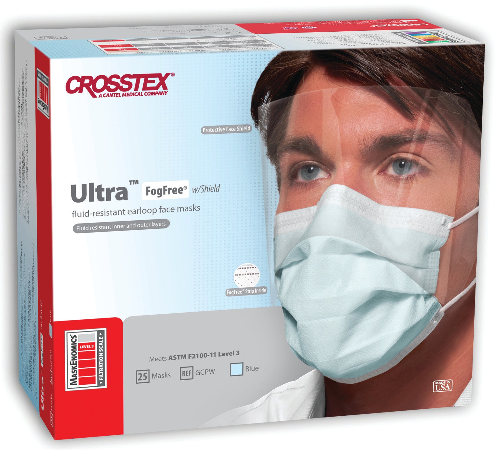 Ultra FogFree Earloop Face Mask With SplashShield ASTM 3 – Top Quality ...