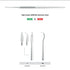 Universal Scalers - Single End Solid Stainless Steel Handle - 1 - (Sale)