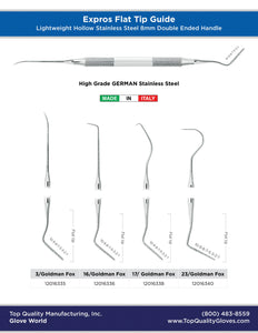 Expros - Flat Double Ended Lightweigth Hollow Handle