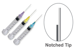 Top Quality Irrigation Syringes with Notched Needle Tips