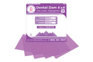 Top Quality Polyisoprene Dental Dam Vanilla Purple