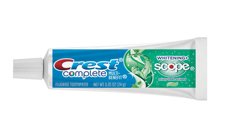 Toothpaste Scope Rectangular Prism Crest Toothpaste With Scope