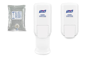 Purell® CS2 Dispensing System, Shield Floor and Wall Protector and Refill 70% Alcohol