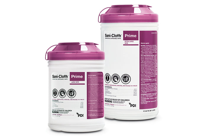 Sani-Cloth® Prime Wipes 1-minute kill time
