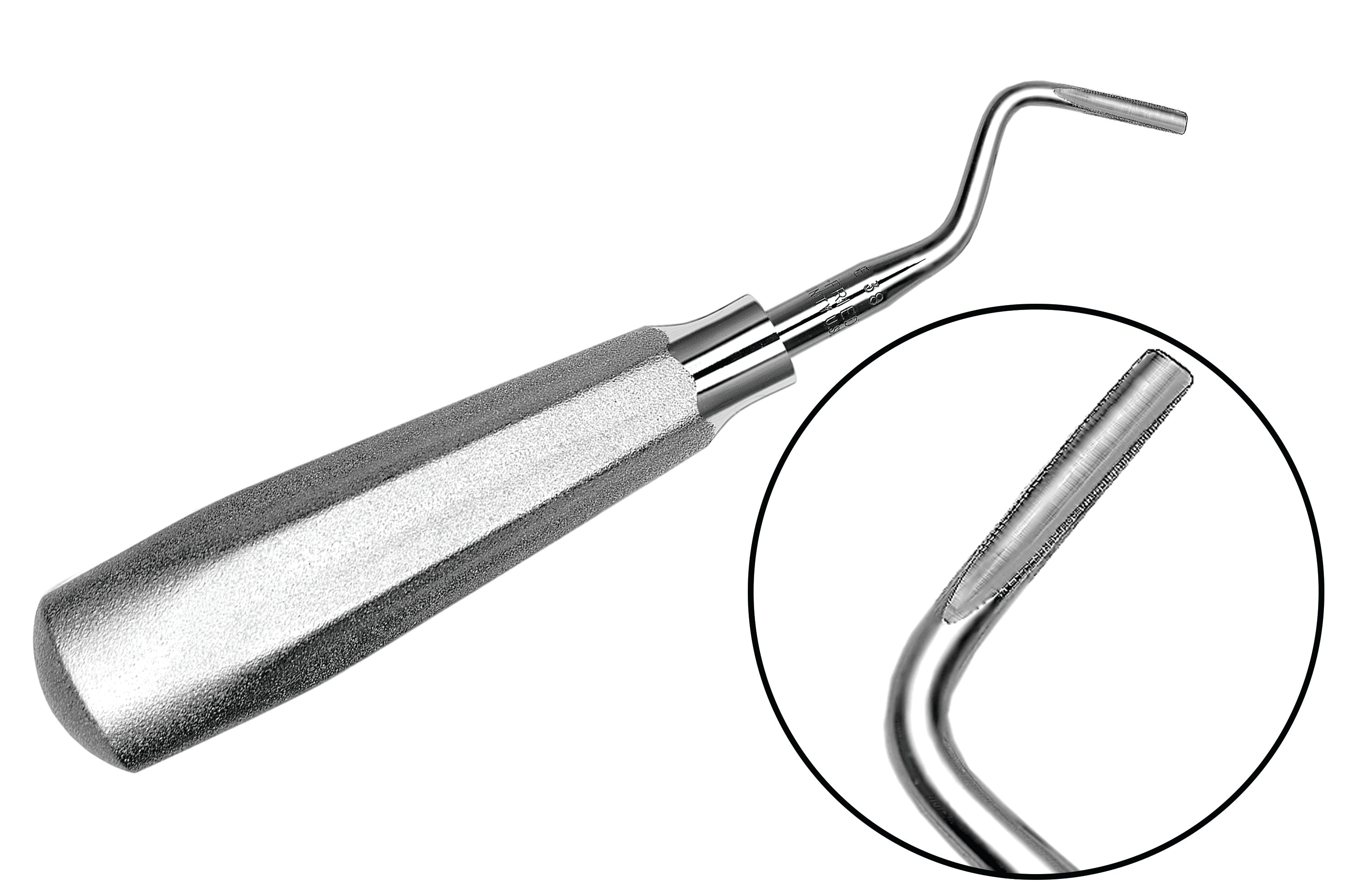 thumbnail image 2 of Hu-Friedy E92 Serrated Elevator – #92 Original, Made In USA, Dental/Surgical 2 of 5