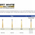 Great White Gold Series Burs - Pear - 245 - FG- 100 Pack - (Sale)