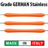 Scaler - Double Ended Colored Silicone Handle - U15/33 - Orange